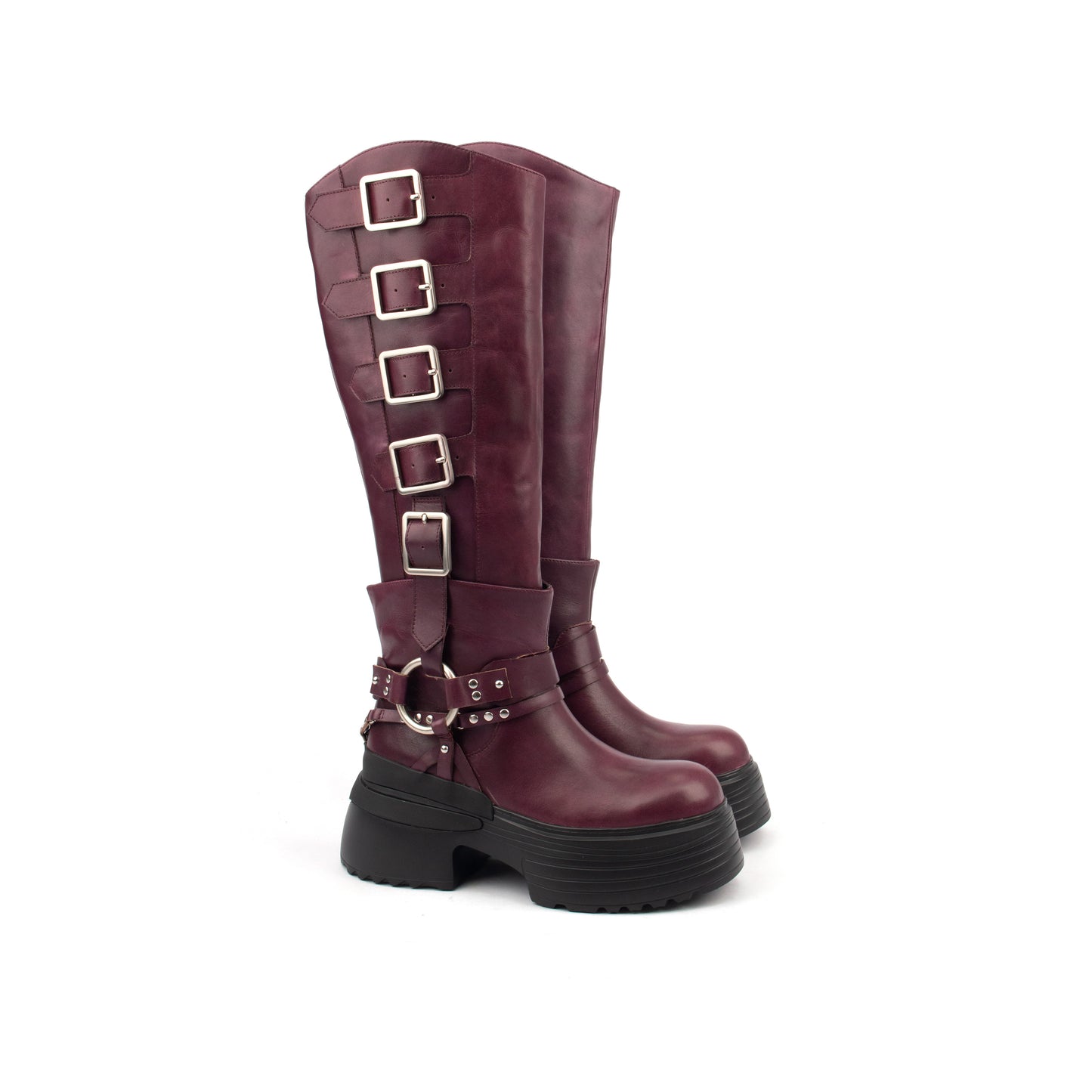 Raw Rebel Tall – The Ultimate Knee-High Biker Boots