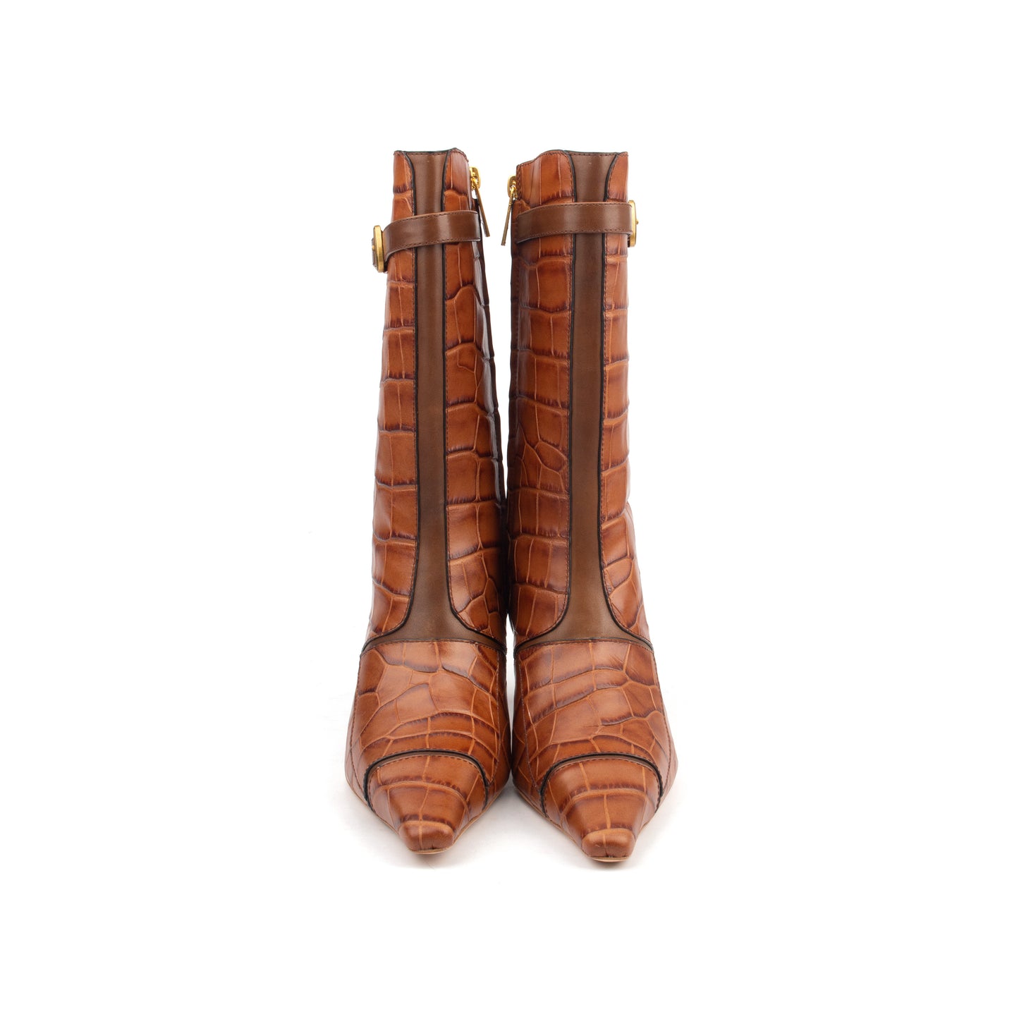 ARAB KNIGHTS – Bold & Refined Croc-Print Knee Boots
