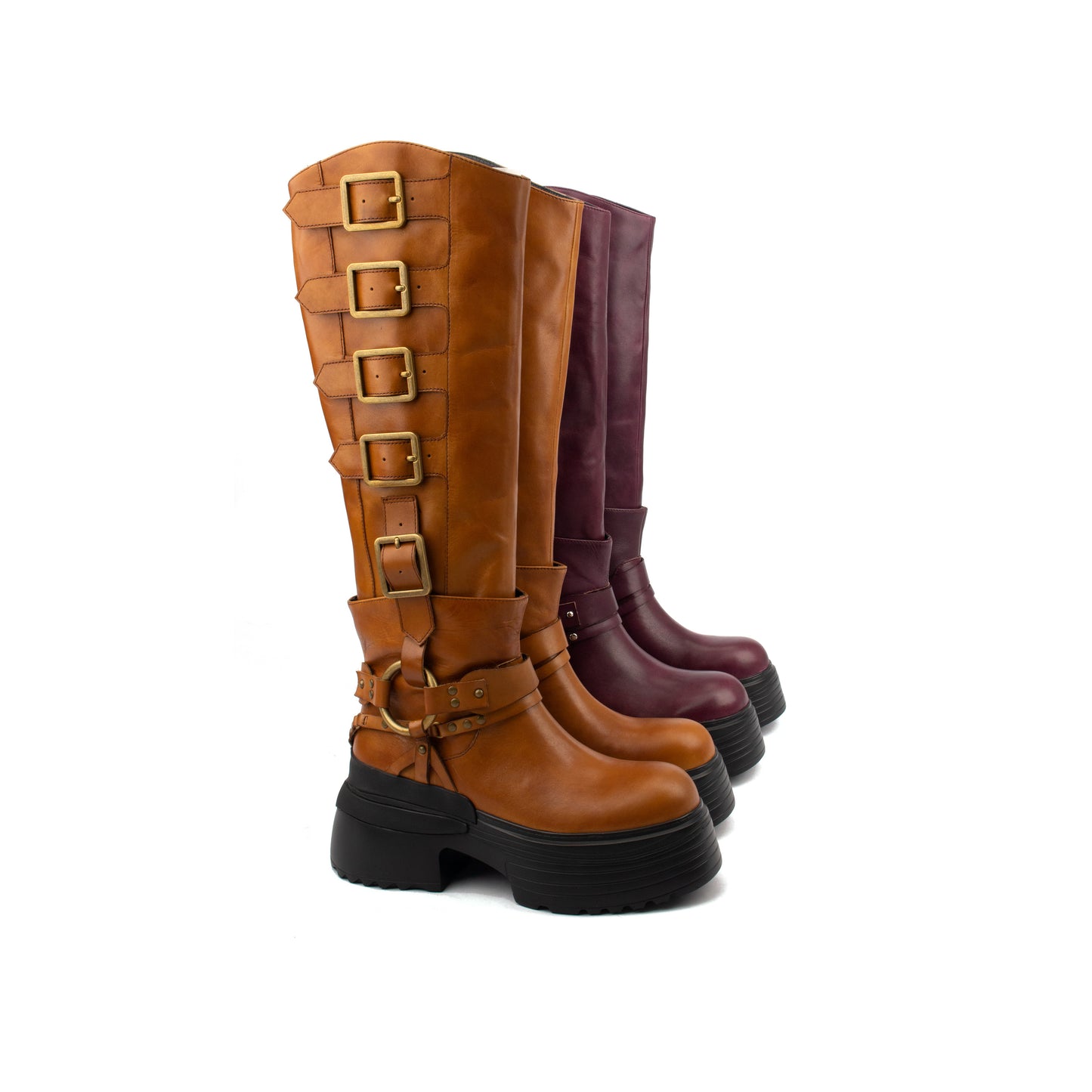 Raw Rebel Tall – The Ultimate Knee-High Biker Boots