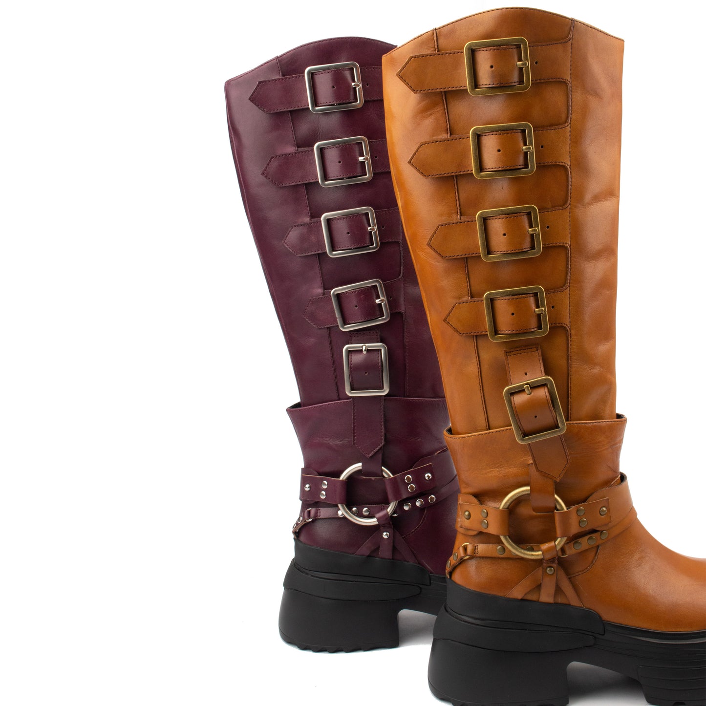 Raw Rebel Tall – The Ultimate Knee-High Biker Boots