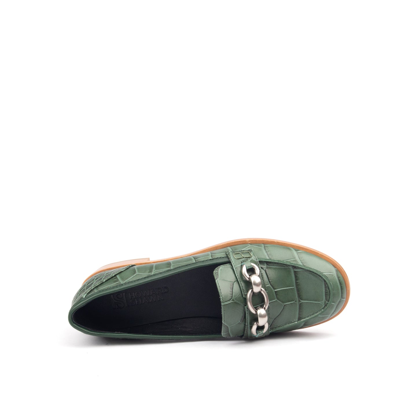 AMERICAS AVE – Croc-Print & Smooth Leather Loafers