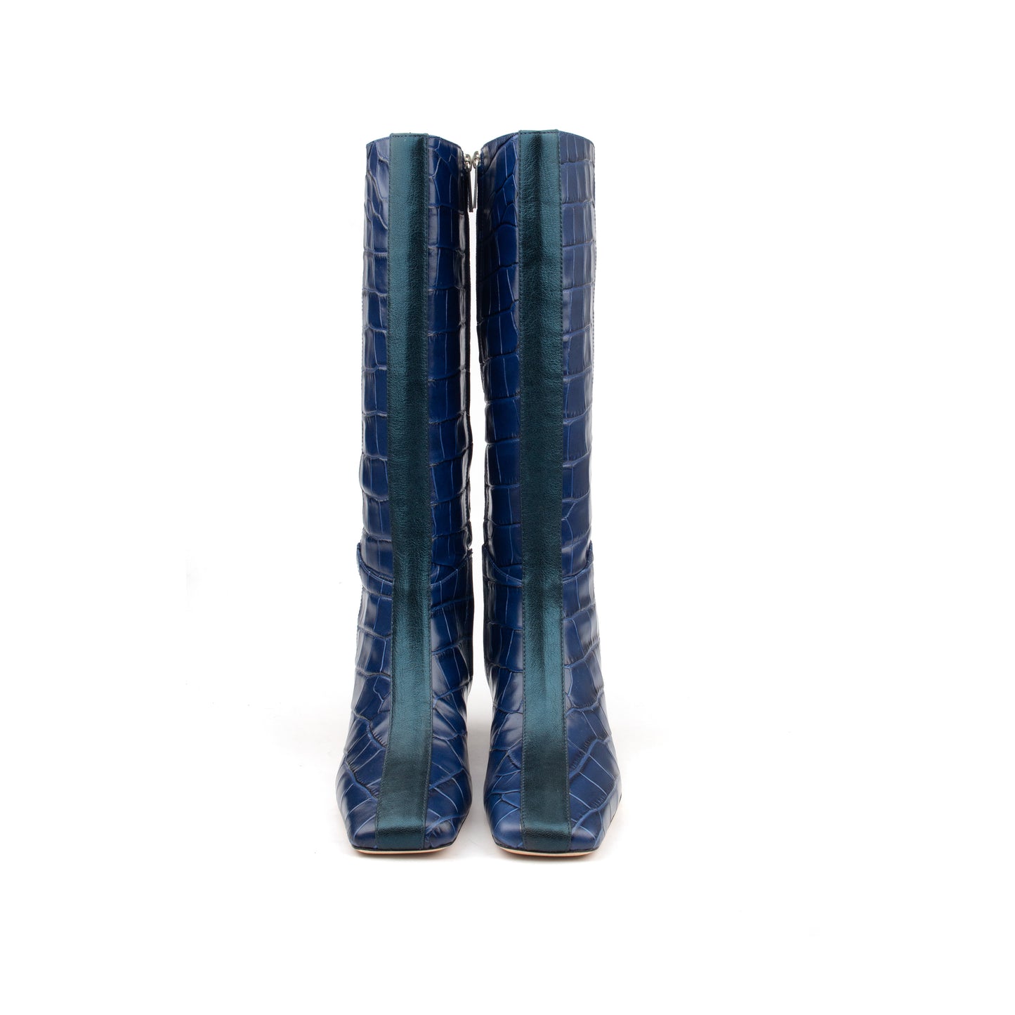 42nd St – Patch Suede & Croc Leather Boots