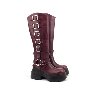 Raw Rebel Tall – The Ultimate Knee-High Biker Boots