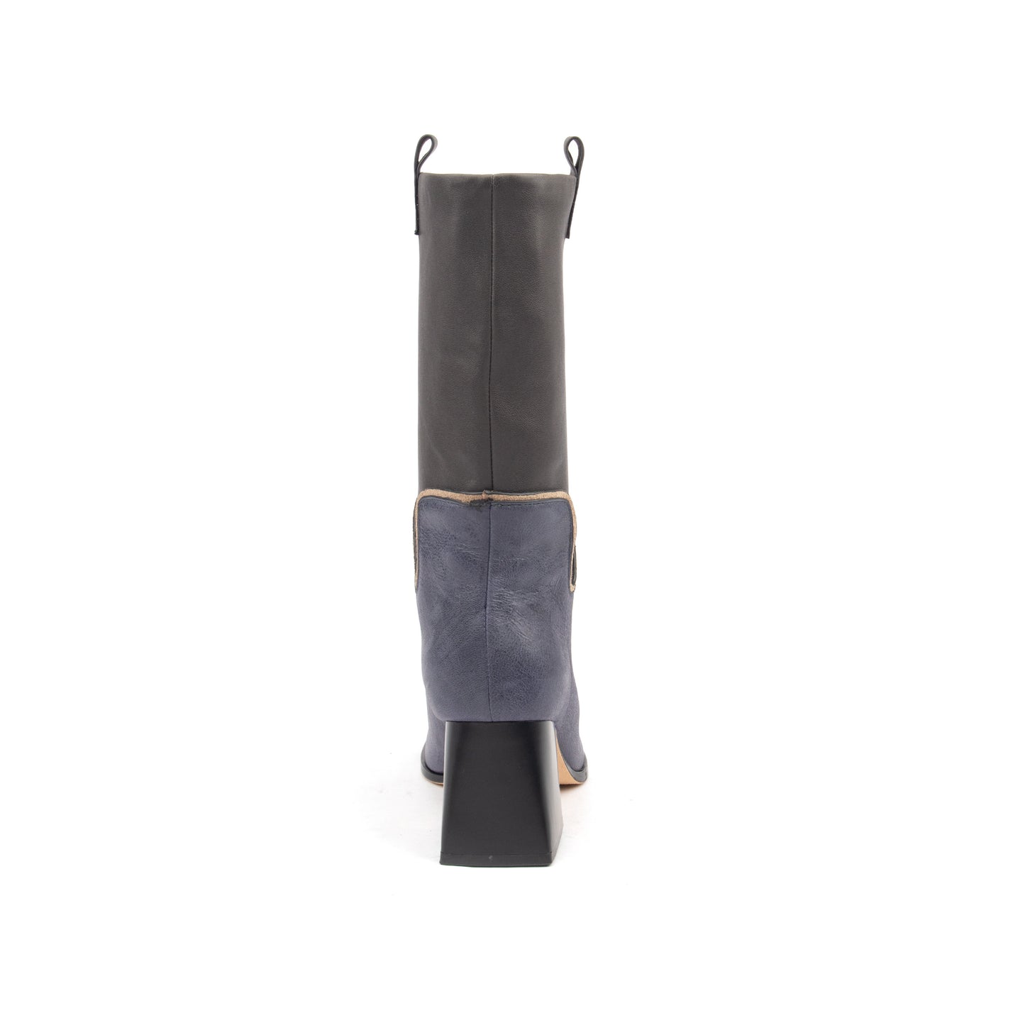 PARIS – Bold Two-Tone Leather Boots