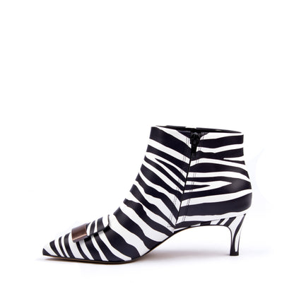 Step into Bold Style with Zebra Print Booties