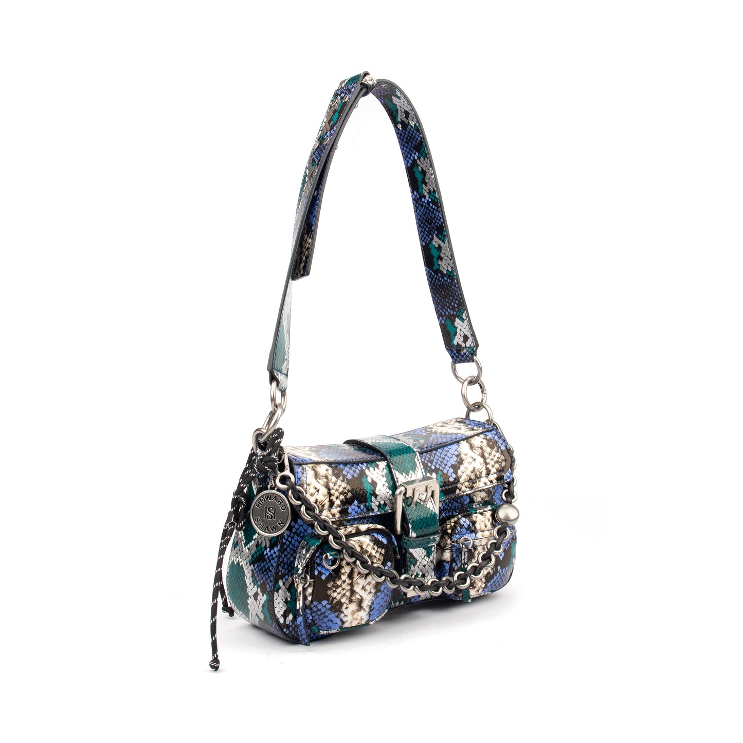 Metallic Nappa & Calf Snake Handbag – A Statement of Luxury