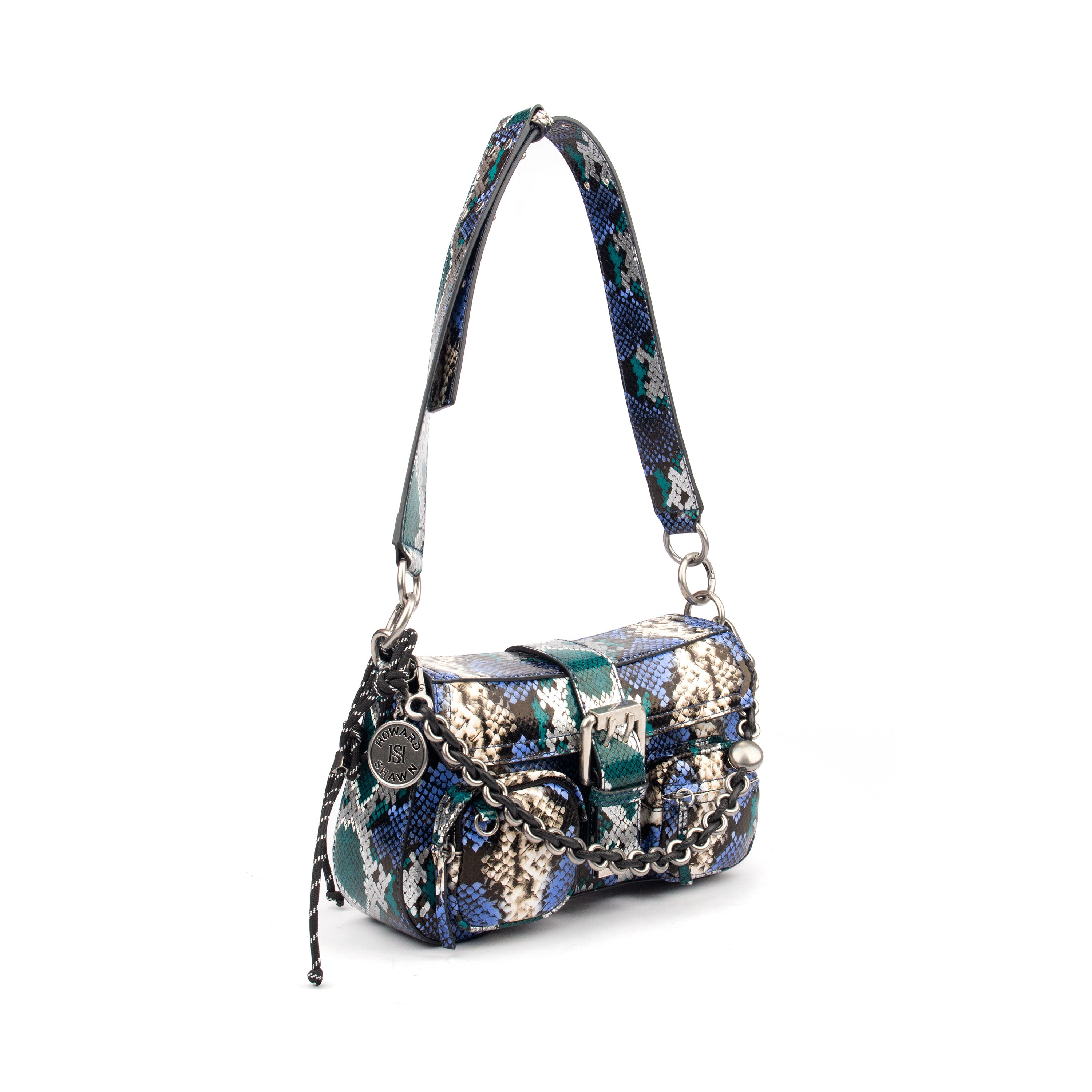 Metallic Nappa & Calf Snake Handbag – A Statement of Luxury