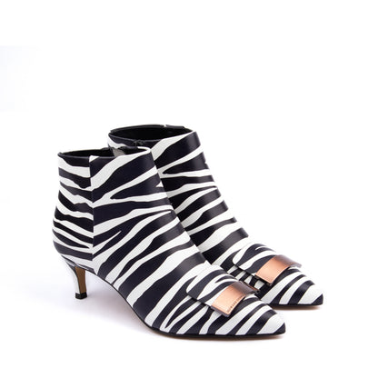 Step into Bold Style with Zebra Print Booties