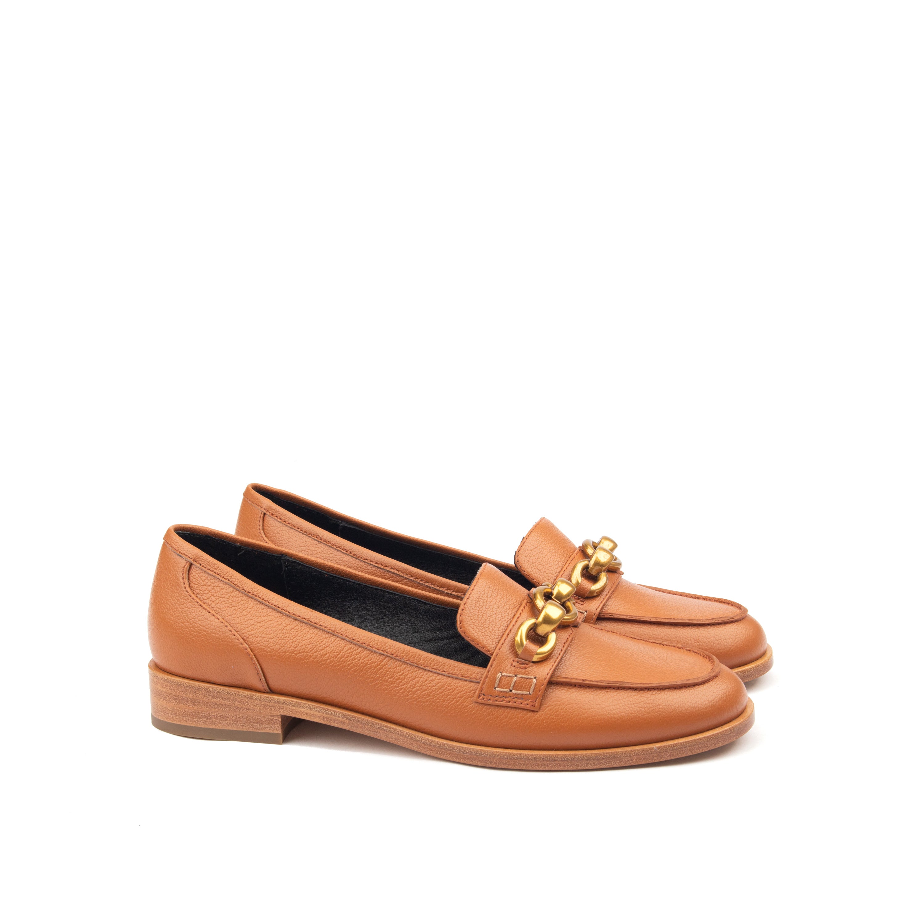 AMERICAS AVE – Croc-Print &amp; Smooth Leather Loafers