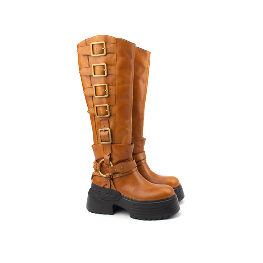 Raw Rebel Tall – The Ultimate Knee-High Biker Boots