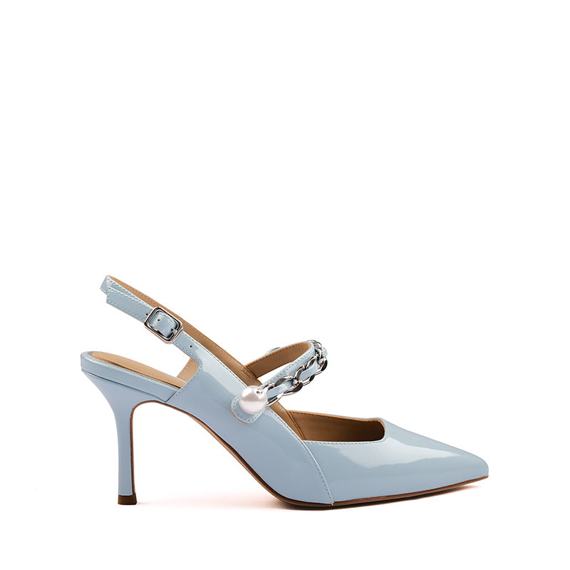 Blue Slingback Heels: Elegance in Every Step