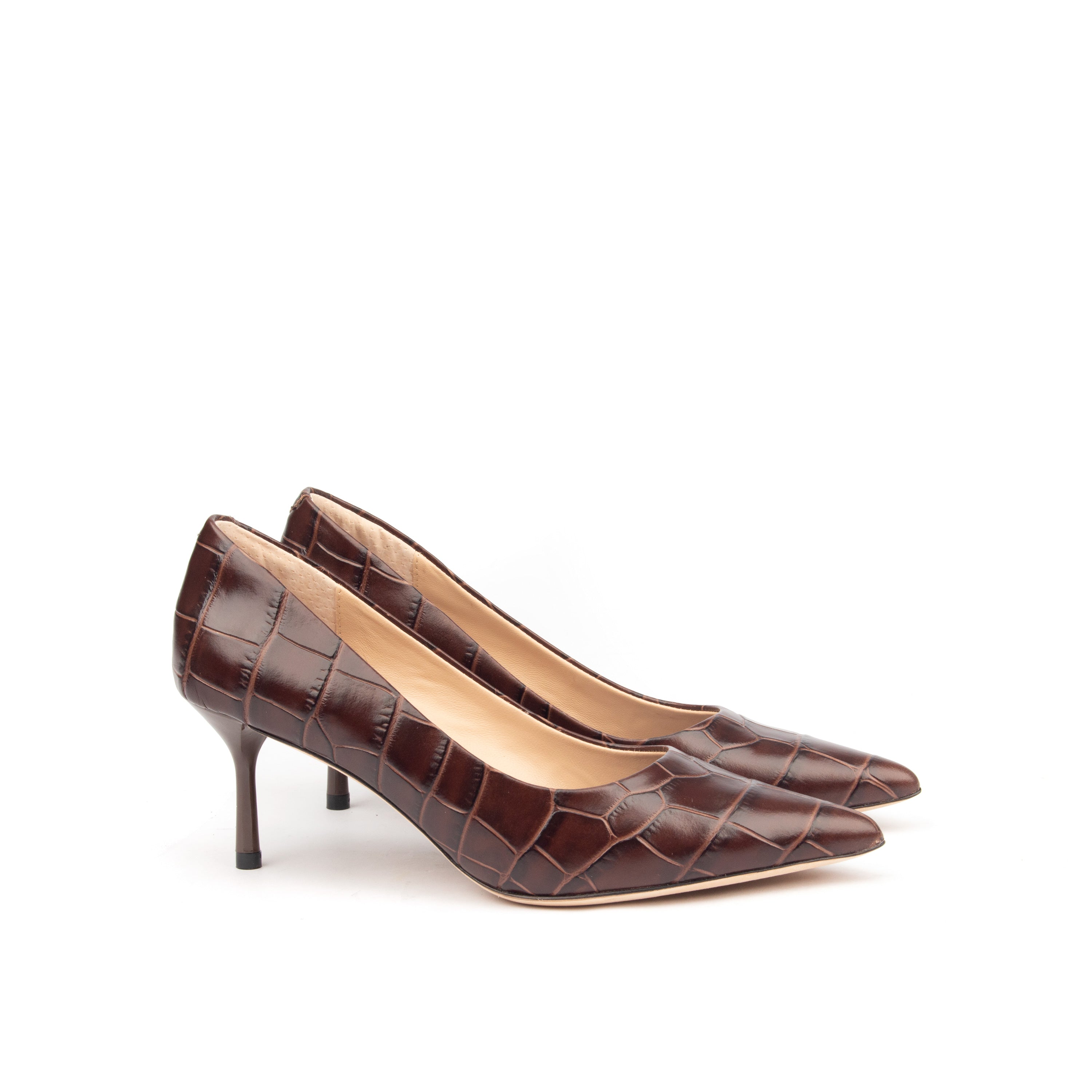 Re-Imagine Croc – Croc Print Leather Pumps
