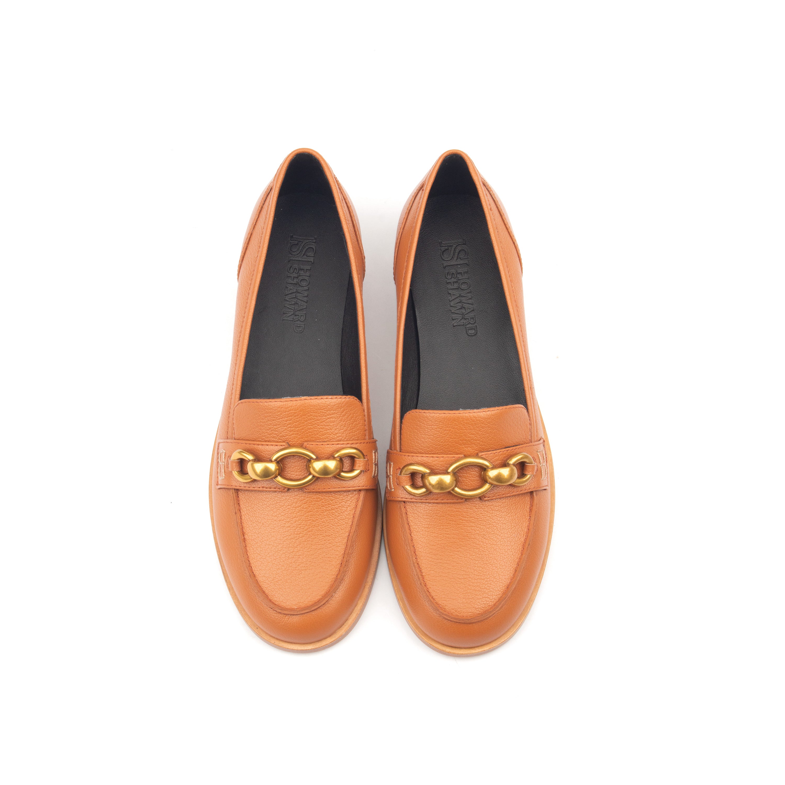 AMERICAS AVE – Croc-Print &amp; Smooth Leather Loafers