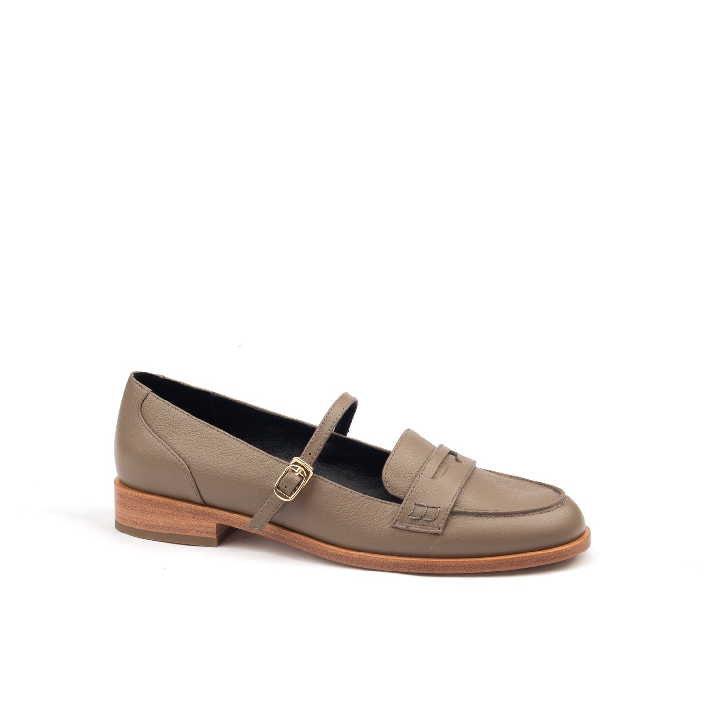 LE STREET – Sophisticated Grey Leather Loafers