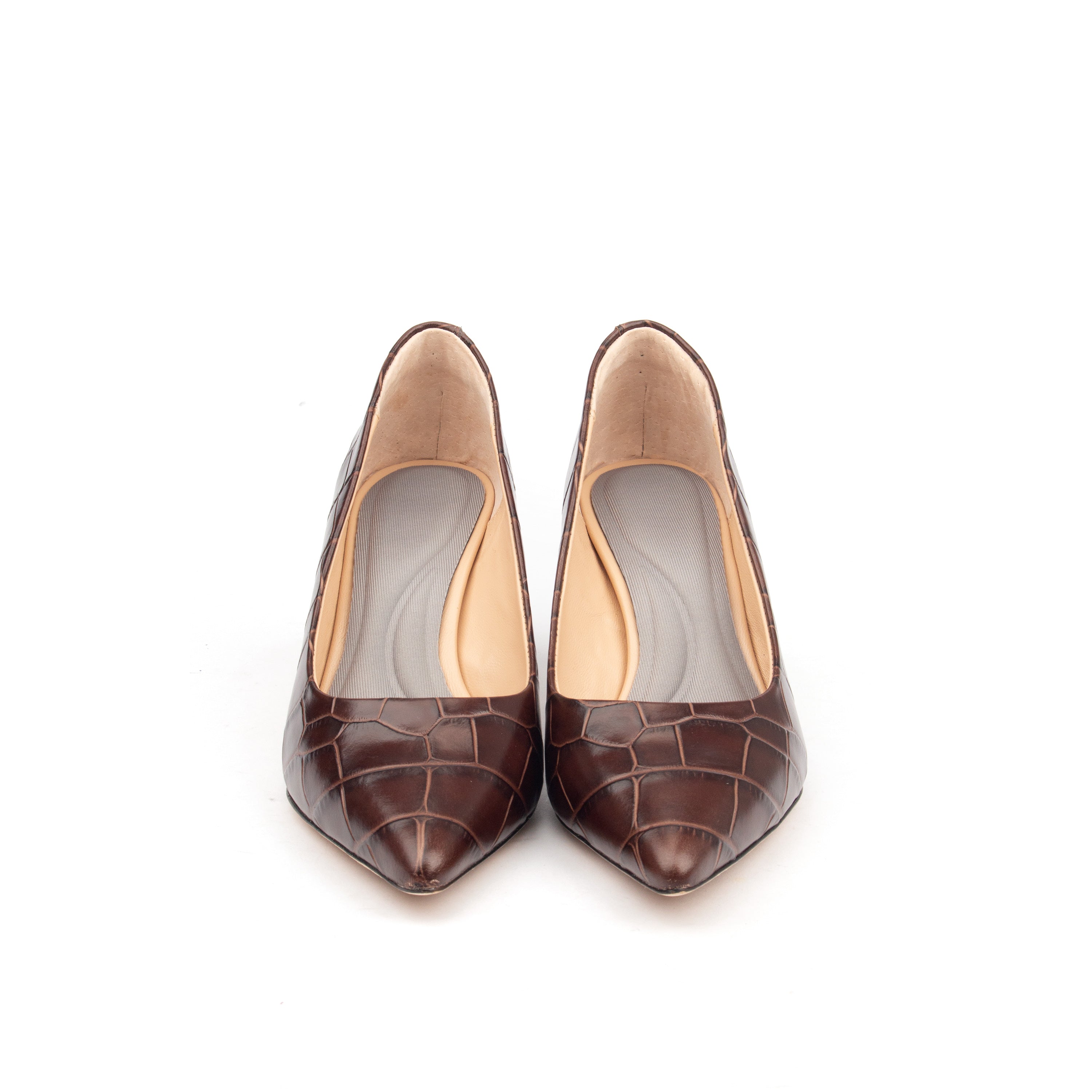 Re-Imagine Croc – Croc Print Leather Pumps