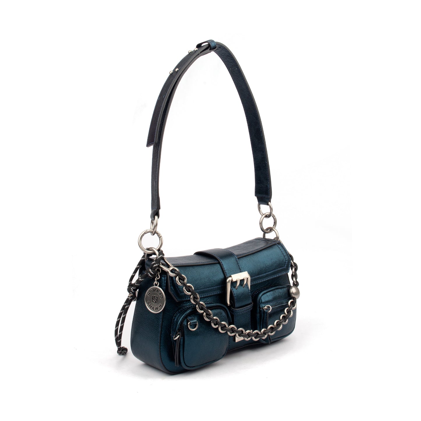 Metallic Nappa & Calf Snake Handbag – A Statement of Luxury
