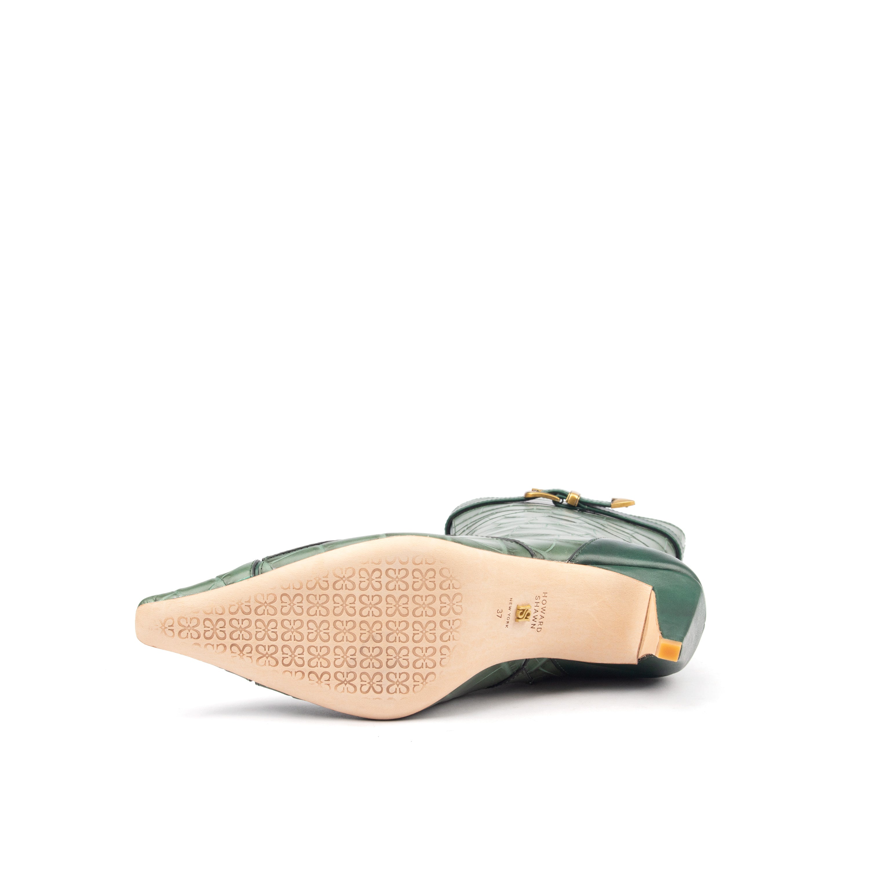 ARAB KNIGHTS – Bold &amp; Refined Croc-Print Knee Boots