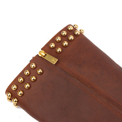 Stud Milan Tall – Knee-High Leather Boots with Studded Detailing