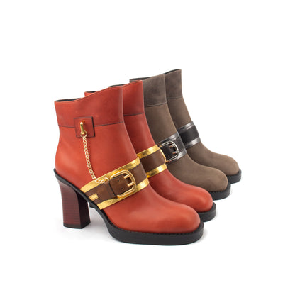 Rinimi Heeled Ankle Boots – Bold, Sophisticated & Timeless