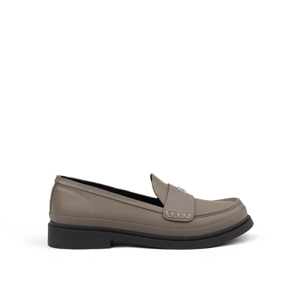 Howard Shawn stone grey chunky platform penny loafers women