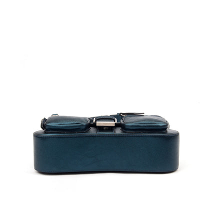 Metallic Nappa & Calf Snake Handbag – A Statement of Luxury