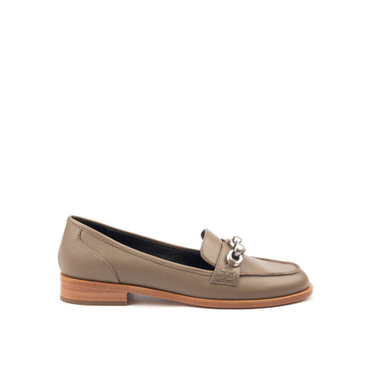 AMERICAS AVE – Croc-Print &amp; Smooth Leather Loafers