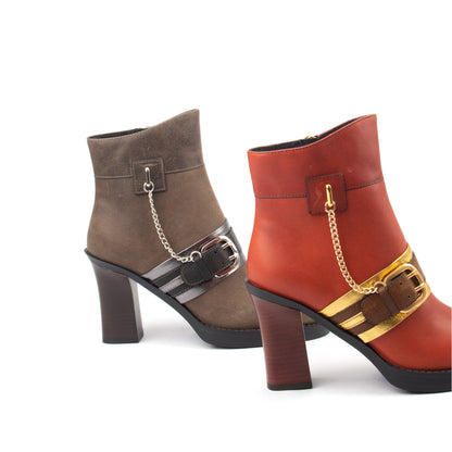 Rinimi Heeled Ankle Boots – Bold, Sophisticated & Timeless