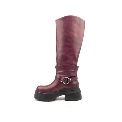 Raw Rebel Tall – The Ultimate Knee-High Biker Boots