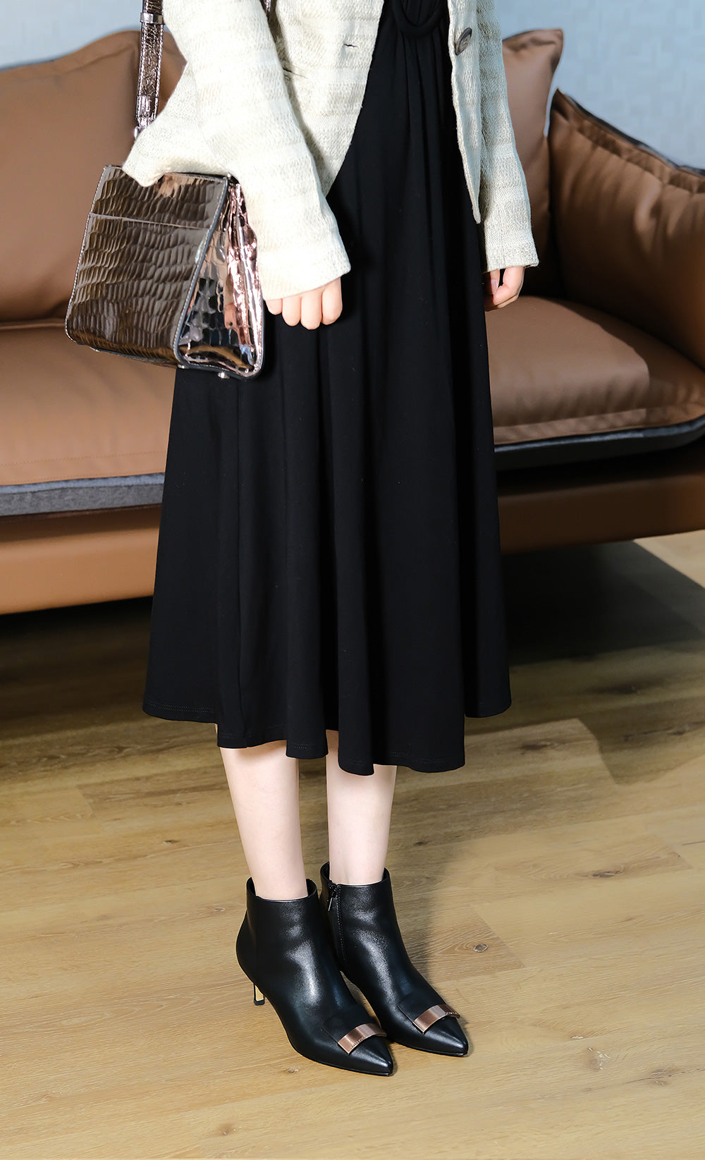 Experience Luxury with Leather High Heel Boots
