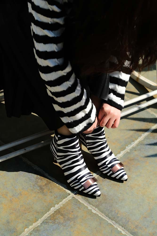 Step into Bold Style with Zebra Print Booties