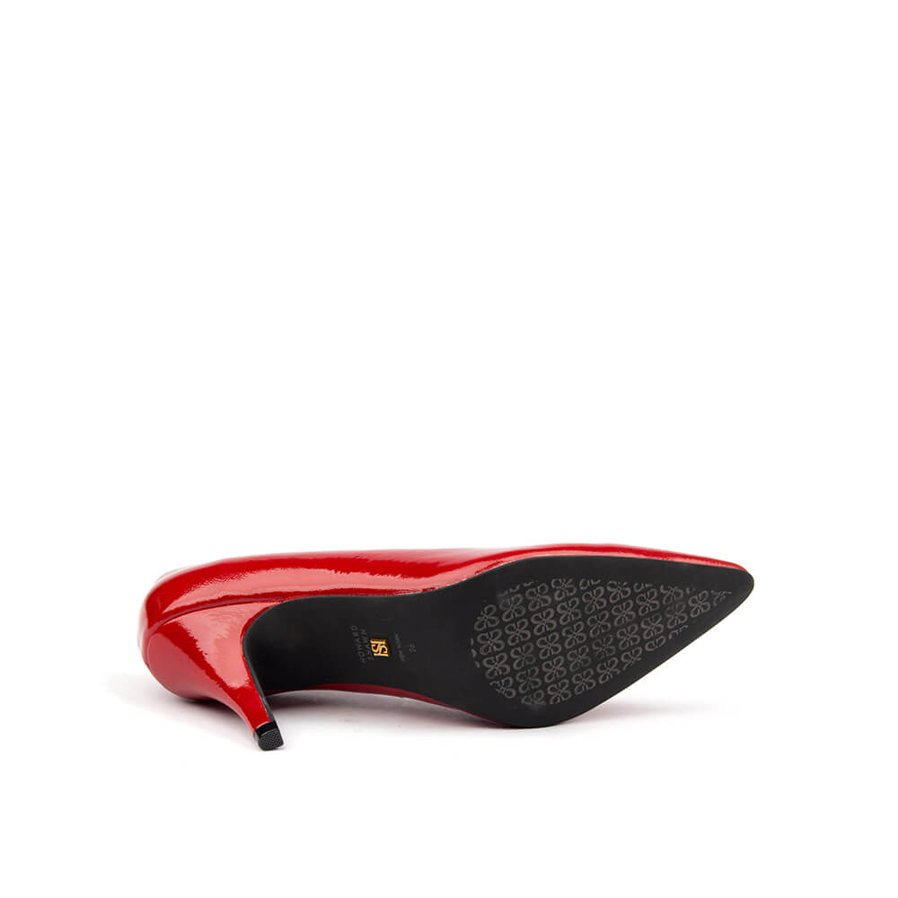 Women's classic red court heels — perfect for evenings, dates and occasions