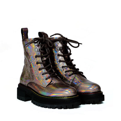 Trendy Copper Browns Leather Martens